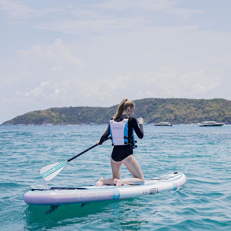 UPWELL SUP Paddle Adjustable Stand Up Paddle for Paddleboard, 3 Piece Aluminum Alloy Shaft with Reinforced Fiberglass Blade - Image 5
